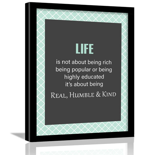 Life Quotes Posters with Frame for Wall Decor-Kotart