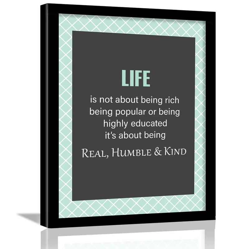 Life Quotes Posters with Frame for Wall Decor by Kotart store