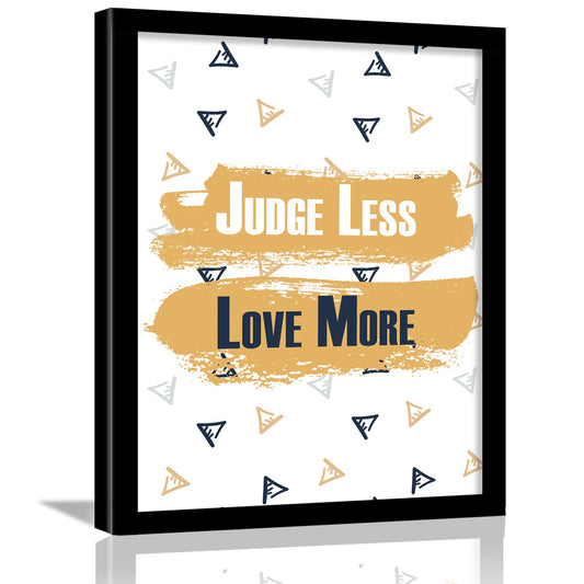 Love More Quotes Framed Posters for Wall Decor-Kotart
