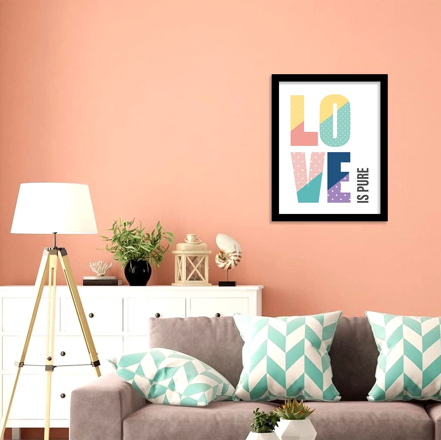 Love Theme Framed Motivational Quotes Poster-Kotart