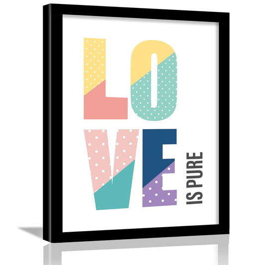 Love Theme Framed Motivational Quotes Poster-Kotart