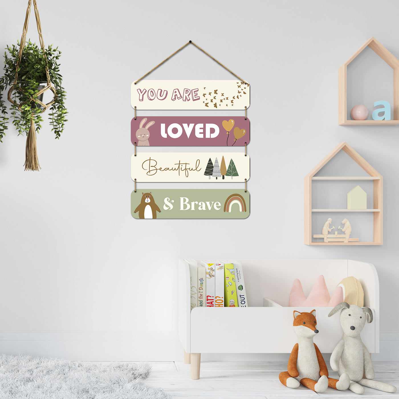 MDF Wood Wall Hangings for Kids Room Wall Decor-Kotart