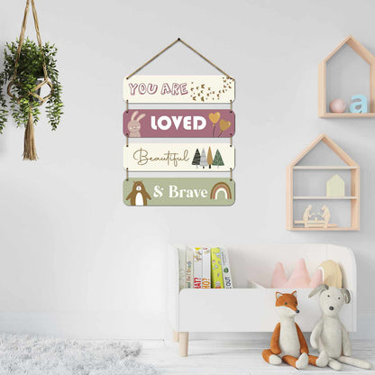 MDF Wood Wall Hangings for Kids Room Wall Decor-Kotart