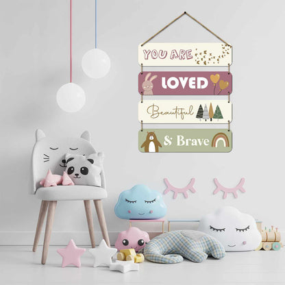 MDF Wood Wall Hangings for Kids Room Wall Decor-Kotart