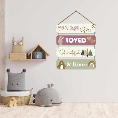 MDF Wood Wall Hangings for Kids Room Wall Decor-Kotart