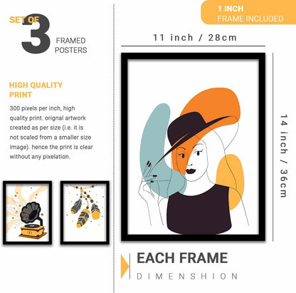 Minimalist Art Posters with Frame : Modern Art-Kotart