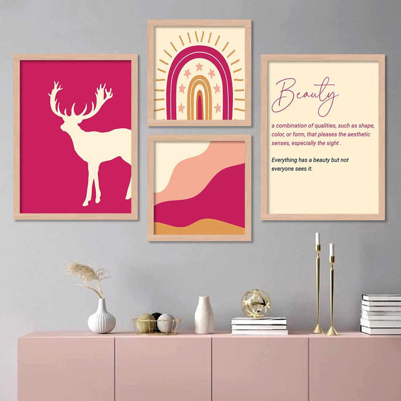 Minimalist Art Posters with Frame : Modern Art by Kotart store