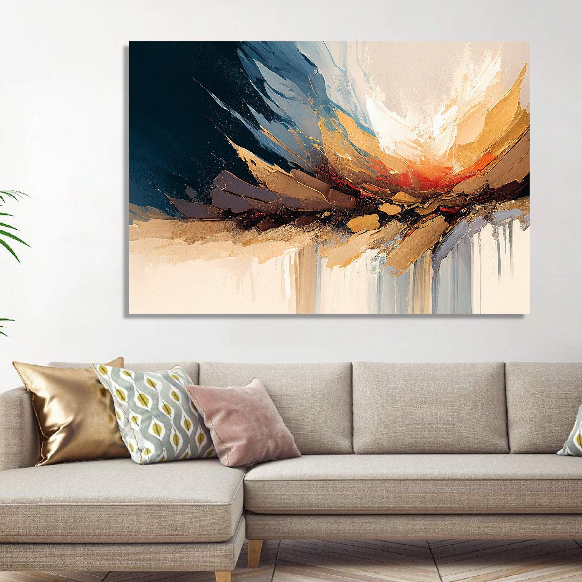 Modern Abstract Art Canvas Prints for Home and Office Wall Decor - Liv ...