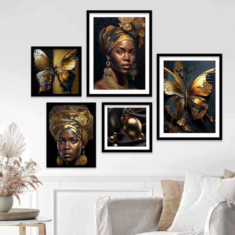 Modern Abstract Prints : Wall Art Decor Combo for Gallery Wall-Kotart