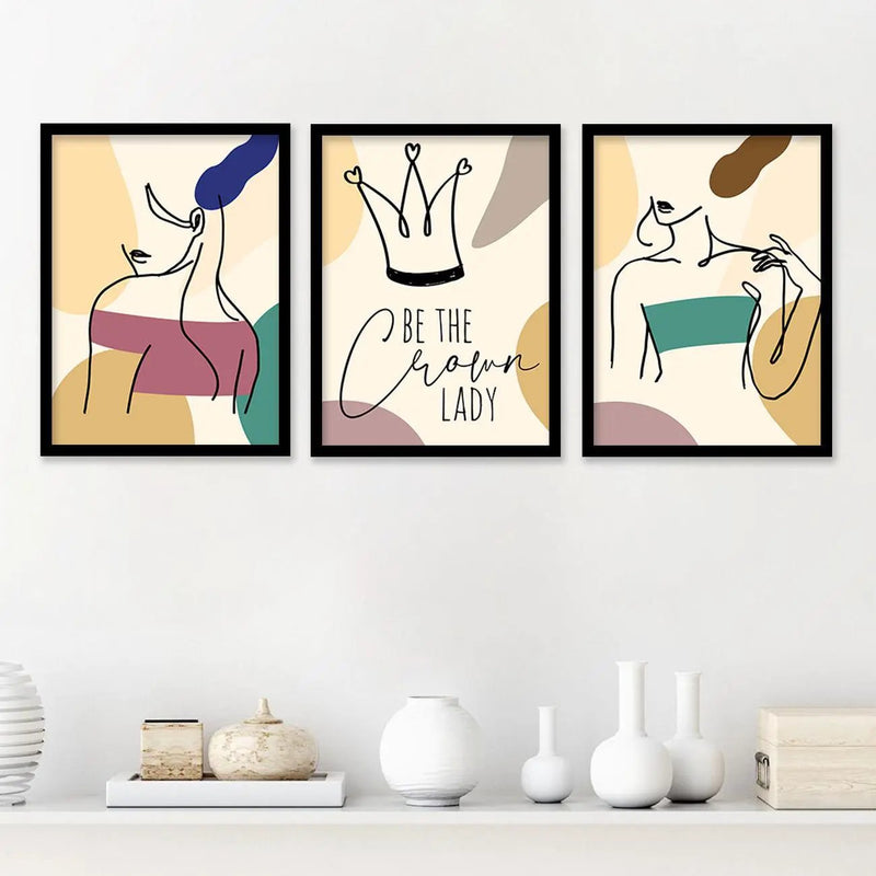 Modern Abstract Wall Decor - Framed Paintings and Posters with Aesthetic Appeal-Kotart