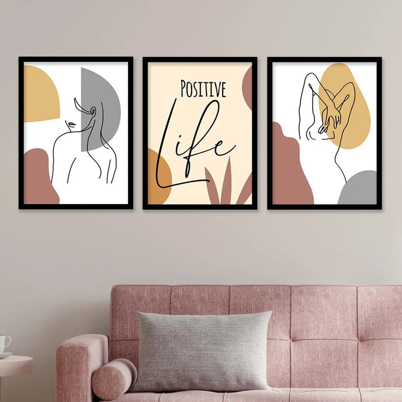 Modern Abstract Wall Decor - Framed Paintings and Posters with Aesthetic Appeal-Kotart