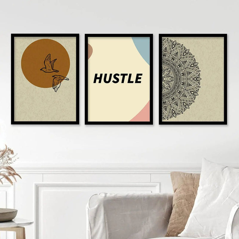 Modern Abstract Wall Decor - Framed Paintings and Posters with Aesthetic Appeal-Kotart