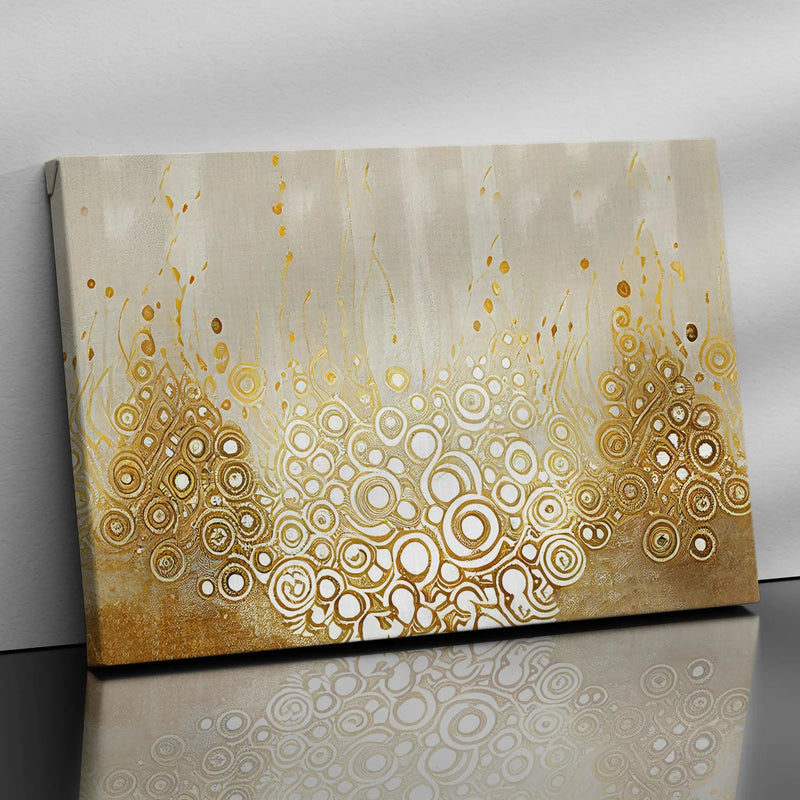 Modern Art Canvas Painting for Wall Decor - Abstract Golden Art Paintings for Wall Decor-Kotart