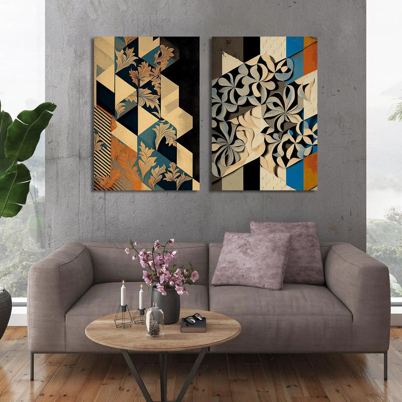 Modern Art Canvas Paintings - Abstract Art Canvas Paintings for Living Room Wall Decor-Kotart