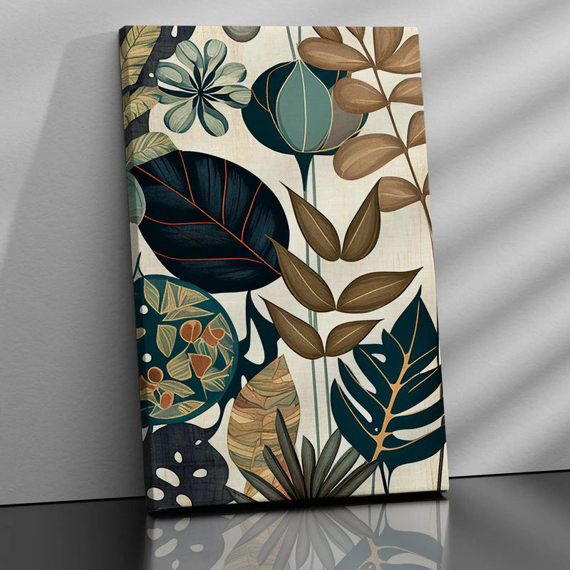 Modern Art Canvas Paintings - Tropical Leaf's Art Paintings for Living Room Bedrooms Home and Office Wall Decor-Kotart