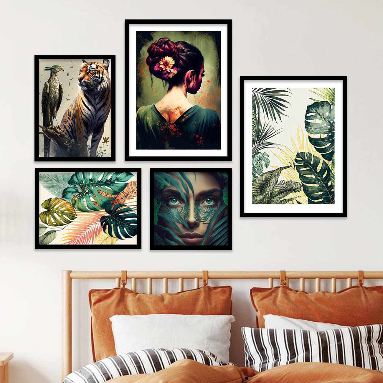 Modern Art Gallery Wall Collection: Set of 5 Prints-Kotart