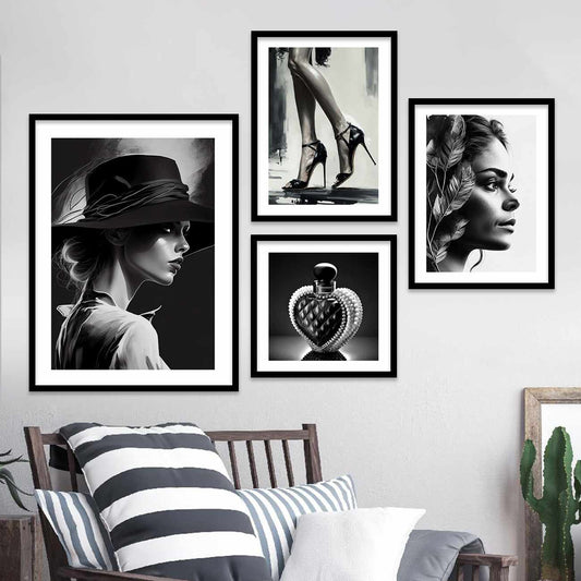 Modern Art Gallery Wall Posters with Frame - Fashion Framed Posters-Kotart