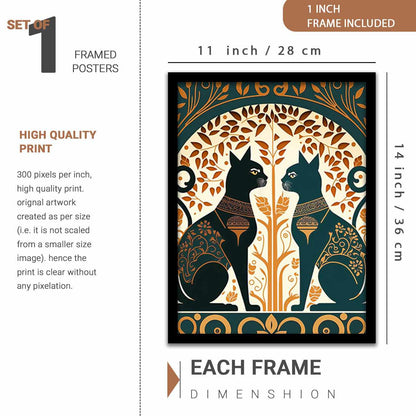 Modern Art Gallery Wall Posters with Frame for Home and Office Wall Decor - Fashion Framed Posters-Kotart