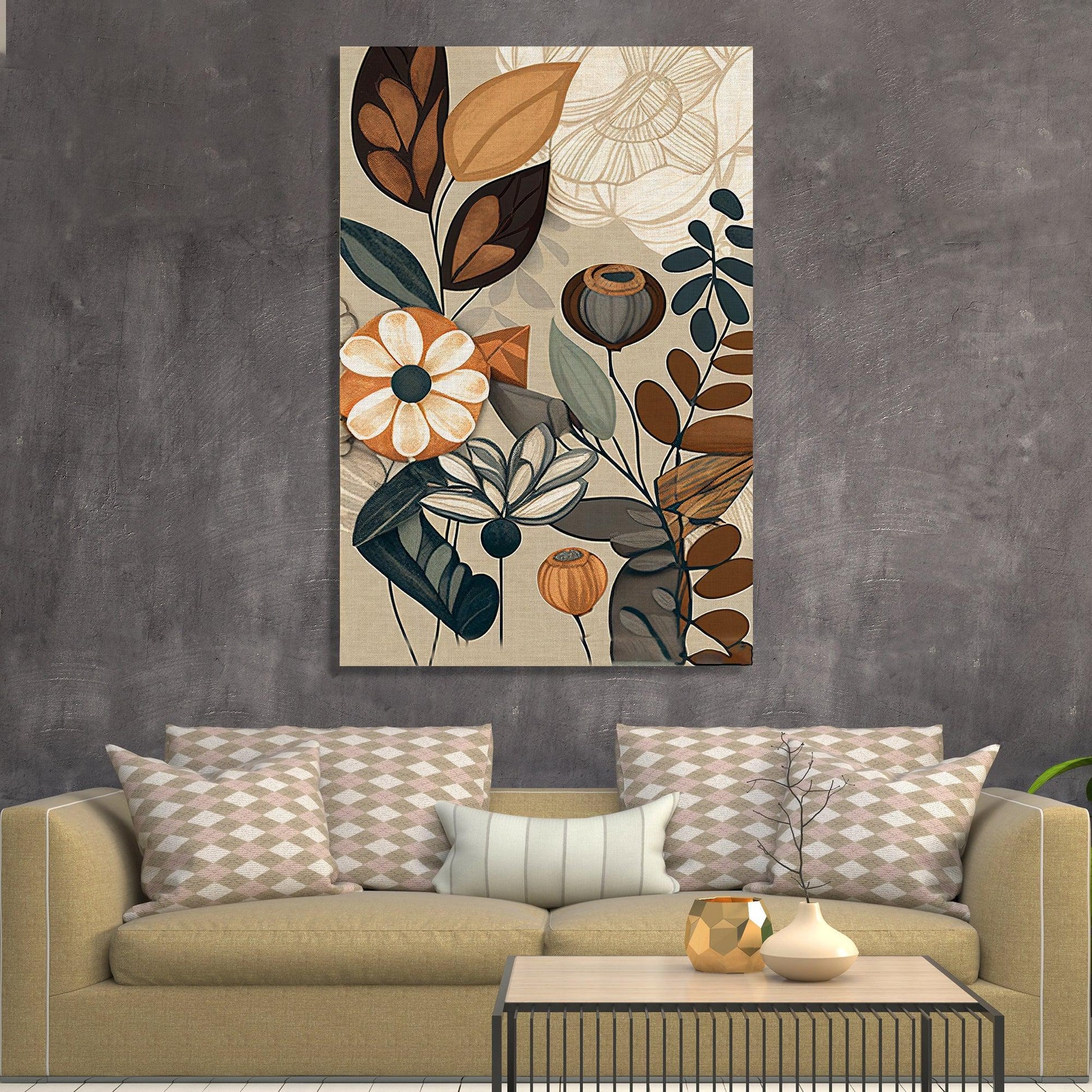 Modern Art Paintings for Living Room Bedroom Home and Office Wall Decor - Nature Inspired Canvas Painting for Home Decor-Kotart