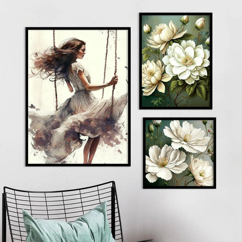 Modern Art Prints for Living Room Wall Decor - Floral Prints-Kotart