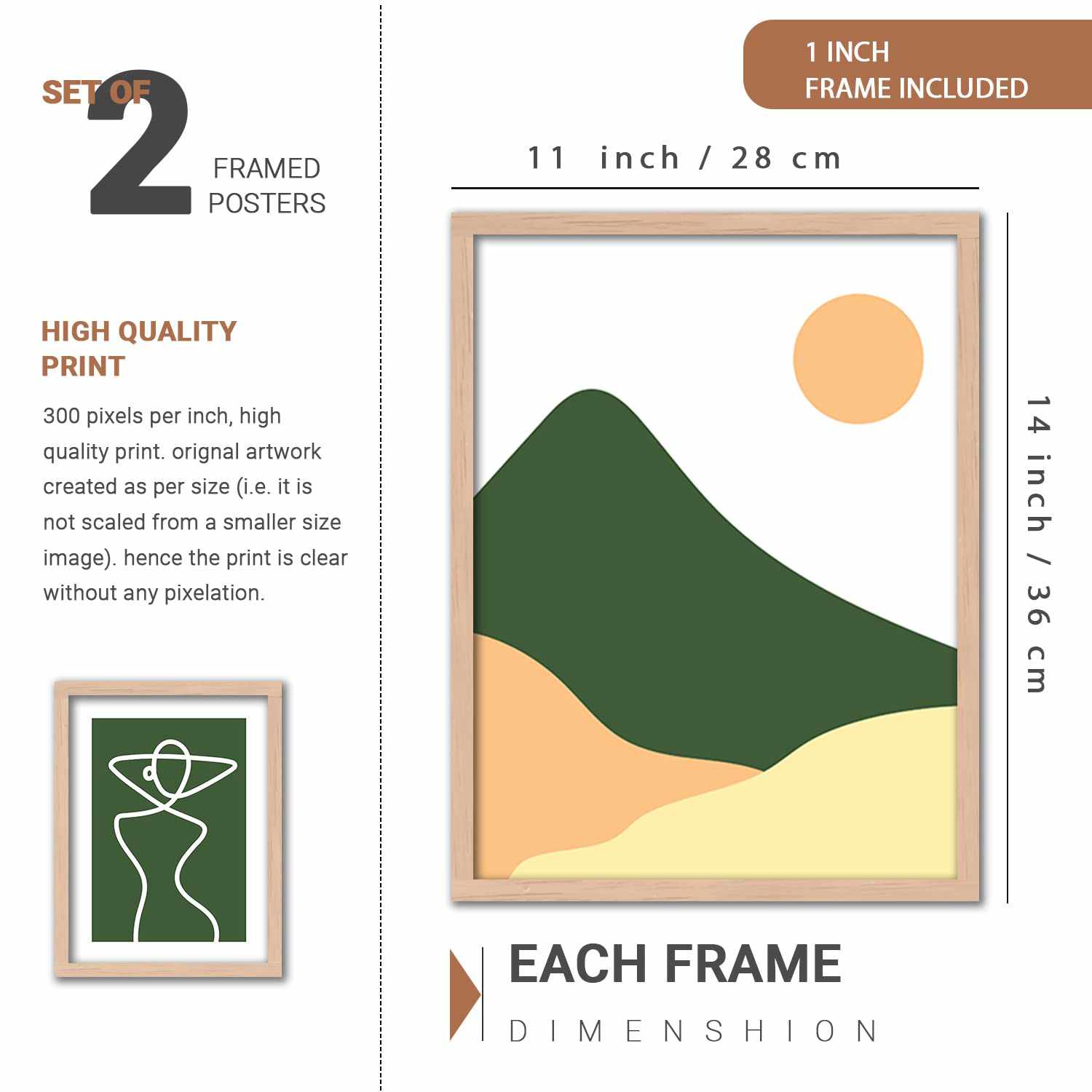 Modern Art Wall Decor Framed Wall Paintings for Living Room-Kotart