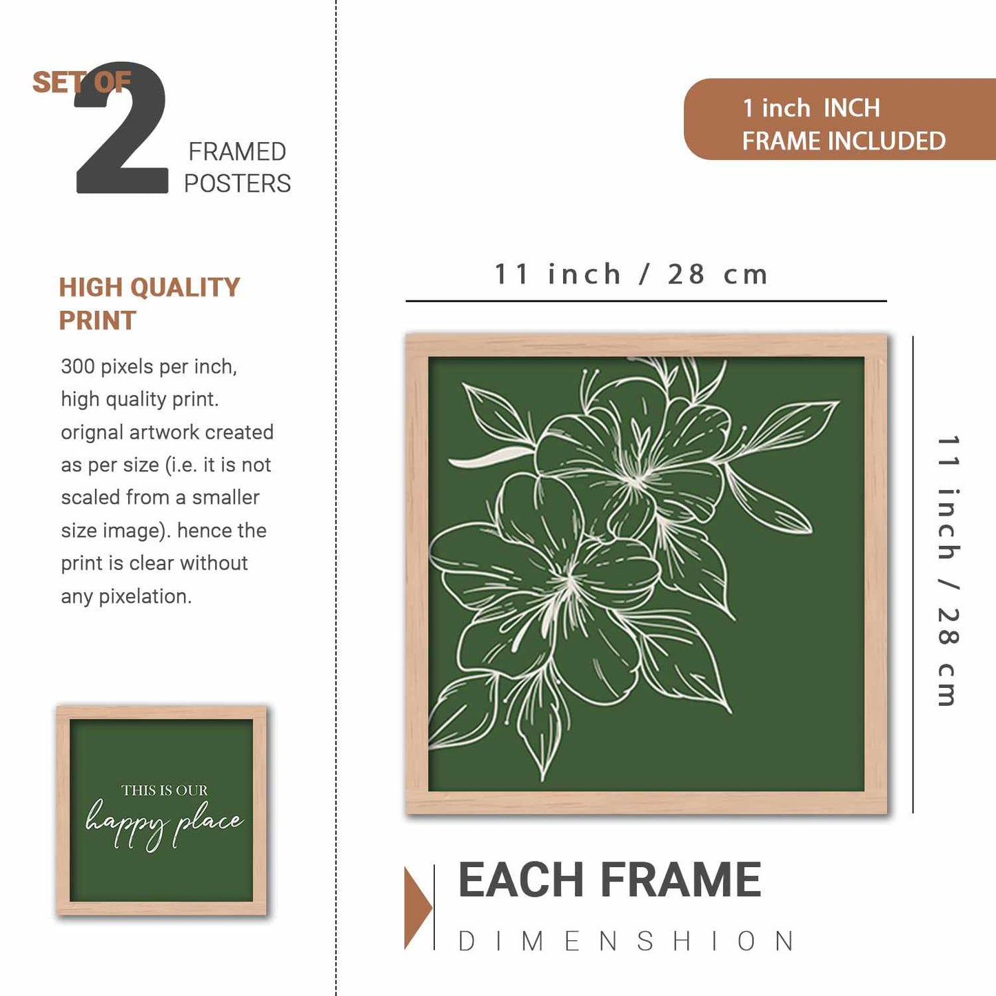 Modern Art Wall Decor Framed Wall Paintings for Living Room-Kotart