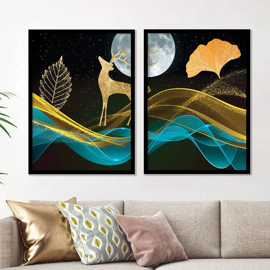 Modern Golden Art Sets - A Perfect Match for Your Home or Office-Kotart