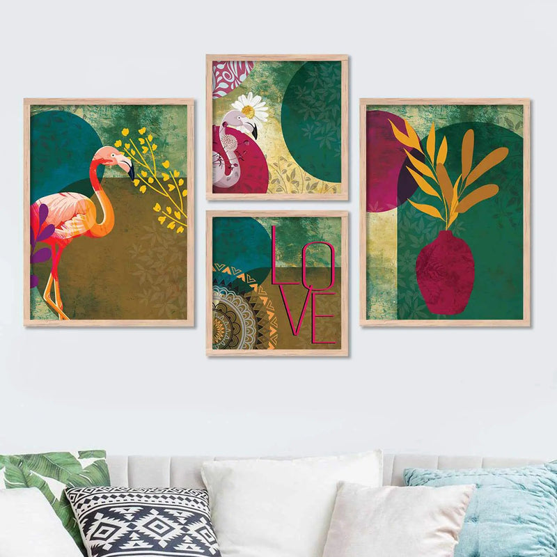 Modern Wall Decor Paintings with Frame for Home Decoration-Kotart