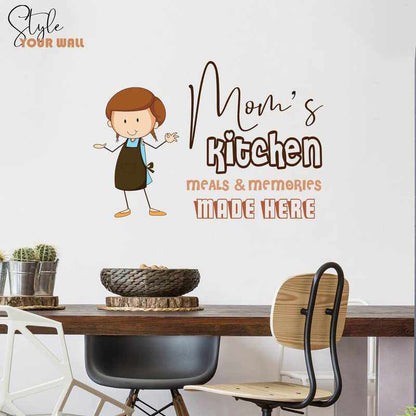 Mom's Kitchen Quote Wall Stickers for Kitchen Wall Decor-Kotart
