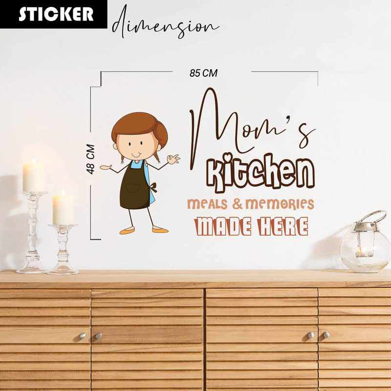 Mom's Kitchen Quote Wall Stickers for Kitchen Wall Decor-Kotart