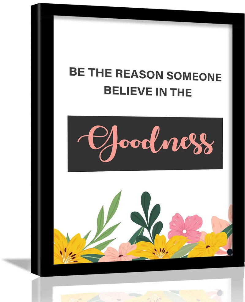 Motivational Poster with Frame for Wall by Kotart store