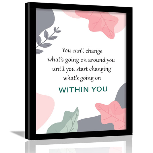 Motivational Posters with Frame for Office Wall Decor-Kotart