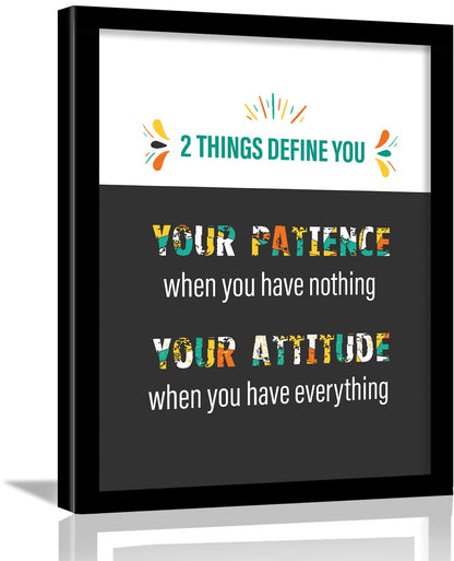 Motivational Quote Framed Poster for Home and Office Wall Decor-Kotart