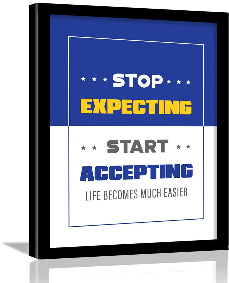 Motivational Quote Framed Poster for Room Home and Office Wall Decor by Kotart store