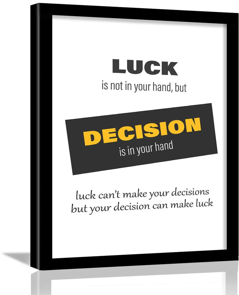 Motivational Quote Framed Wall Poster by Kotart store
