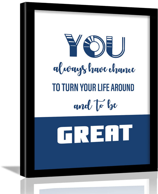 Motivational Quotes Framed Posters for Home and Office Wall Decor-Kotart