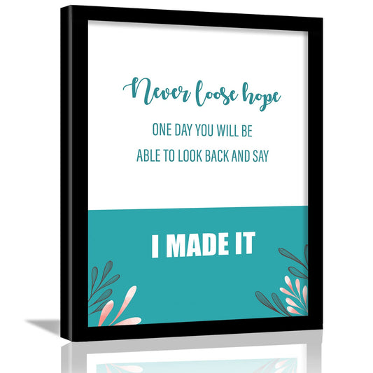 Motivational Quotes Framed Posters for Wall Decor-Kotart