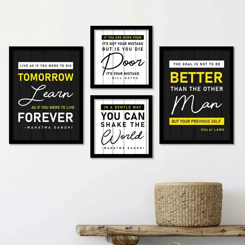 Motivational Quotes Framed Posters-Kotart