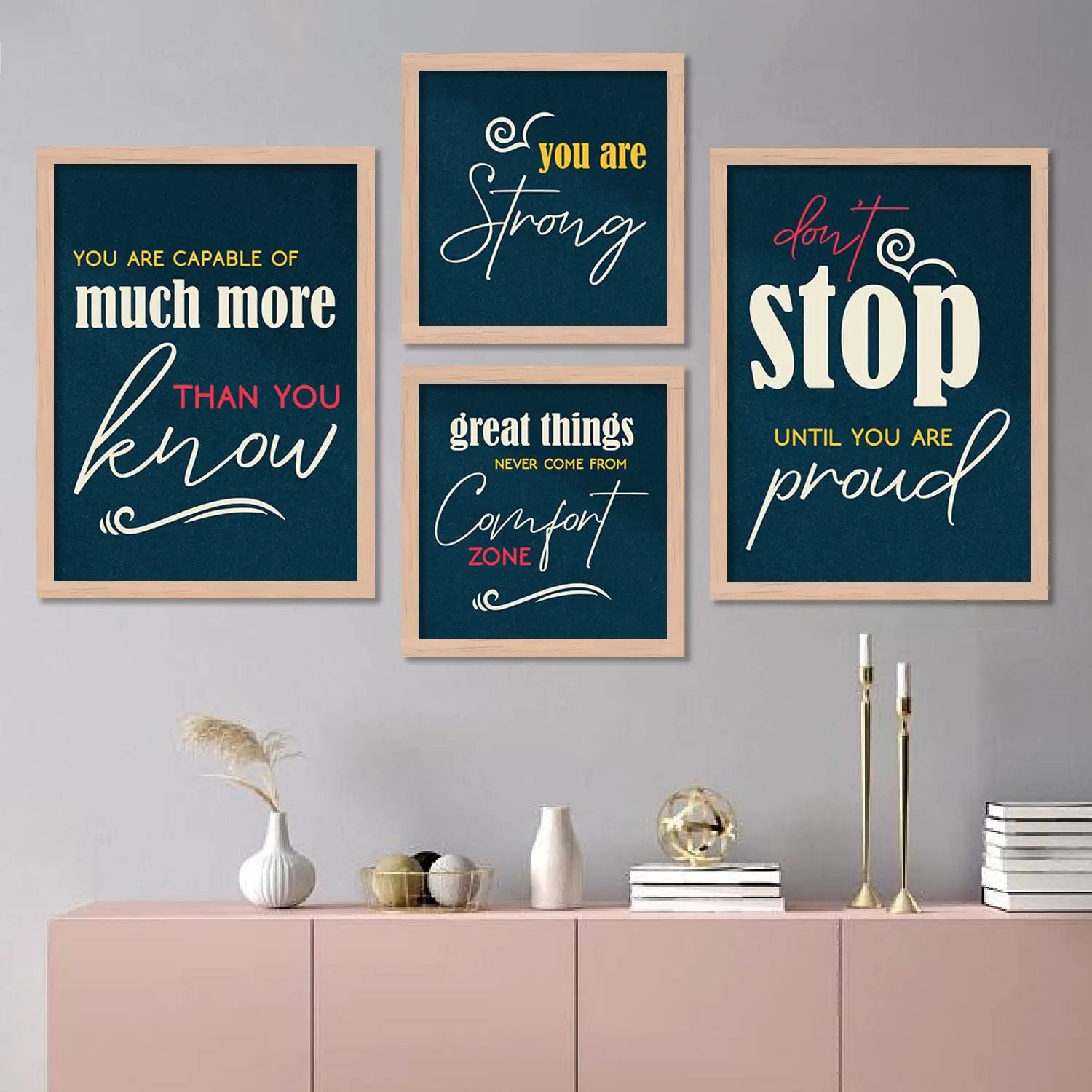 Motivational Quotes Framed Posters – Kotart
