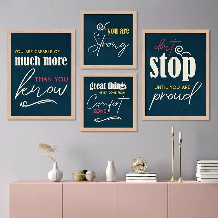 Motivational Quotes Framed Posters