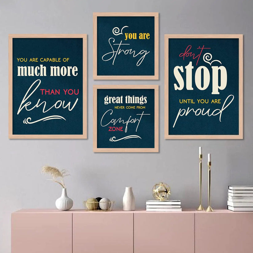 Motivational Quotes Framed Posters – Kotart