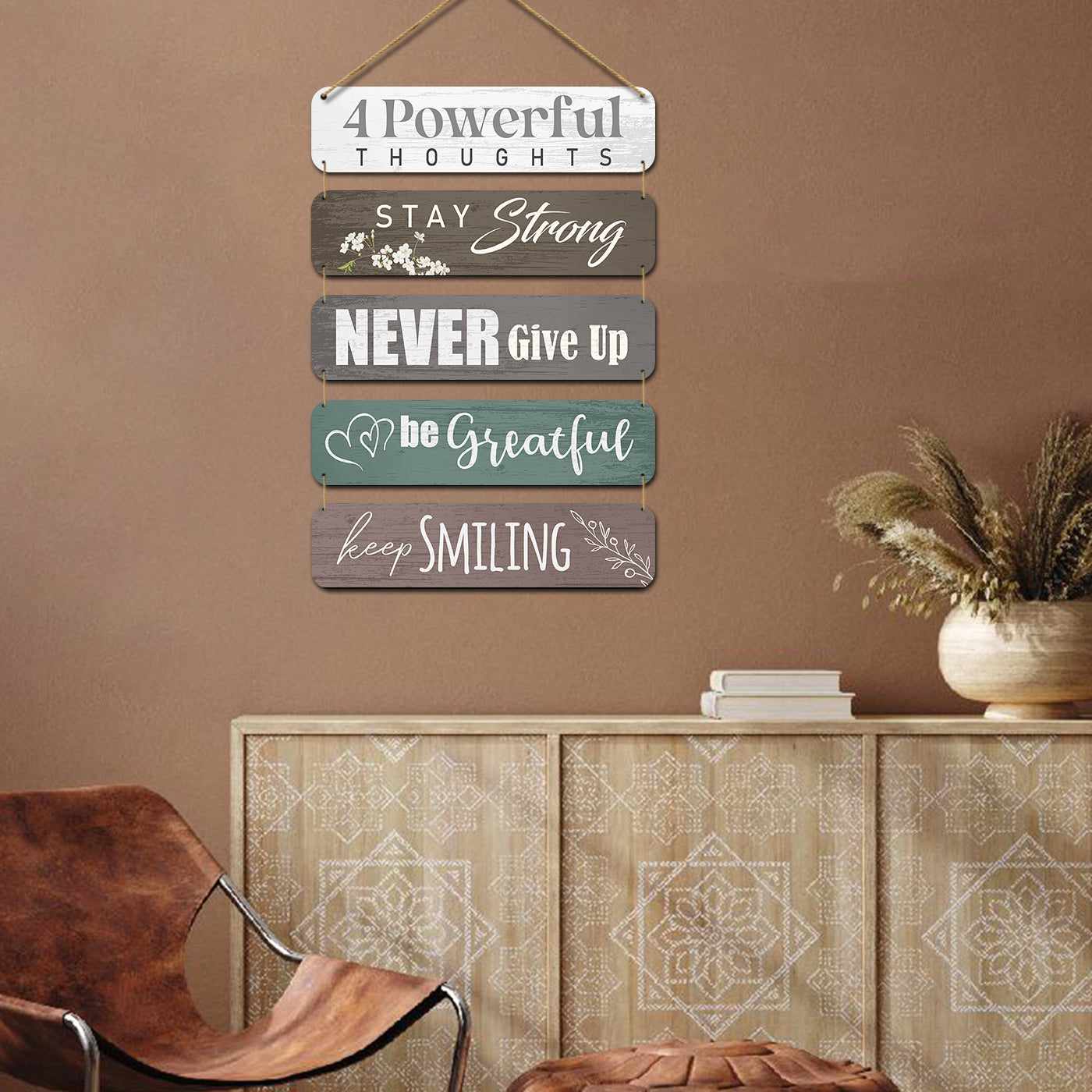 Motivational Quotes MDF Wood Wall Hanging for Entryway Living Room ...