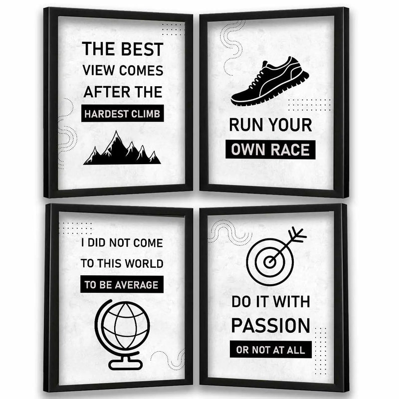 Motivational Quotes Posters w/Frames-Kotart