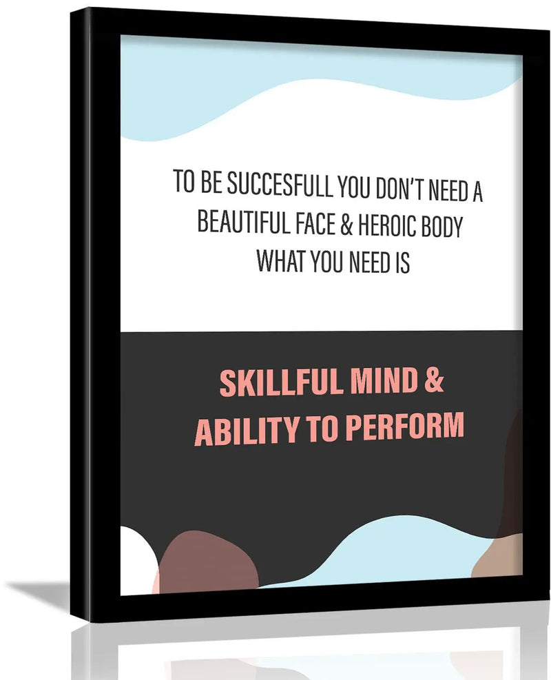 Motivational Quotes Posters with Frame by Kotart store