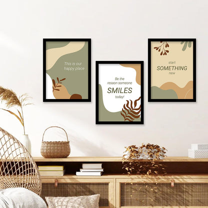 Motivational Wall Posters Set with Frame-Kotart