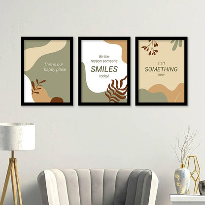 Motivational Wall Posters Set with Frame-Kotart