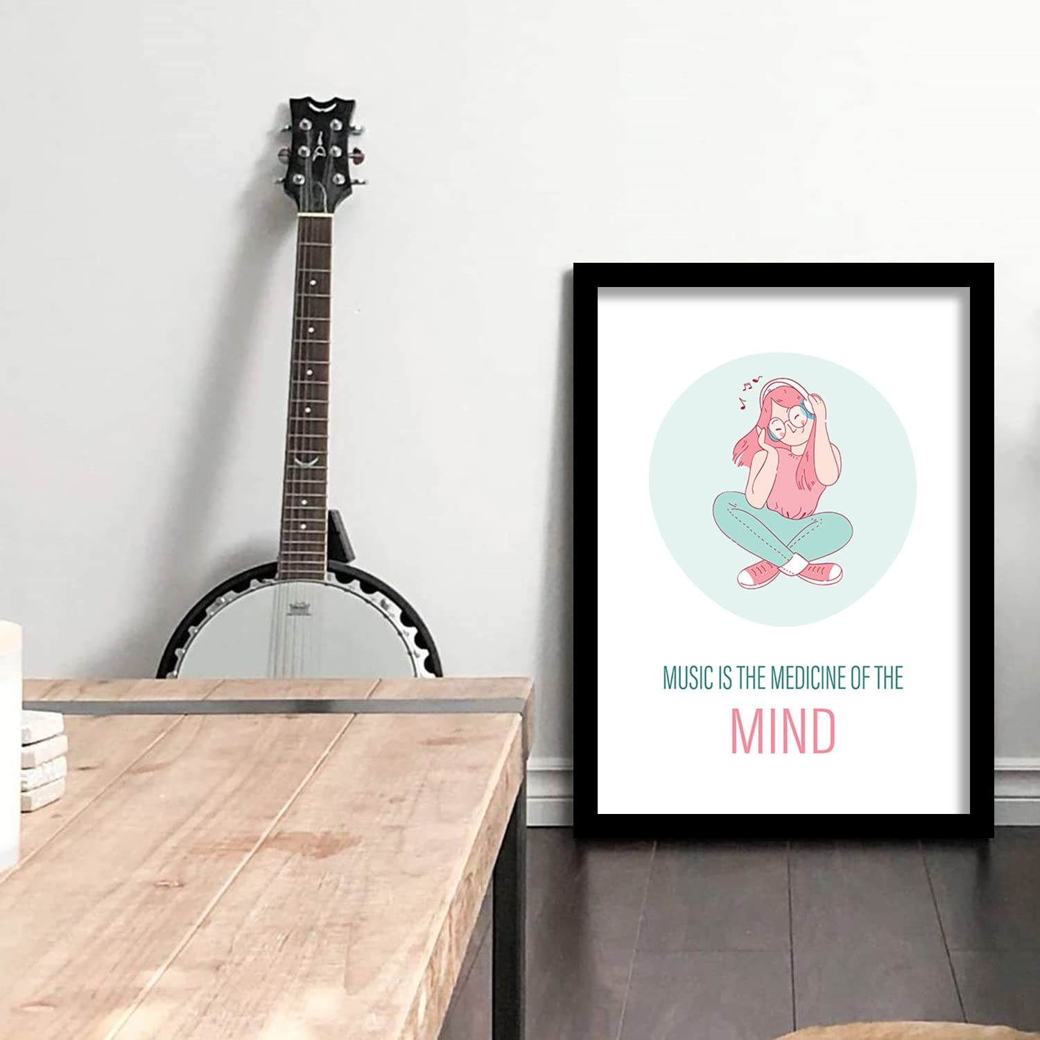 Music Quotes Poster with Frame-Kotart