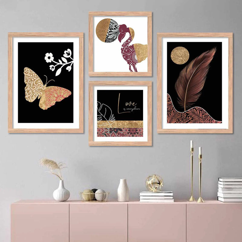 Nature Inspired Art Framed Wall Painting-Kotart