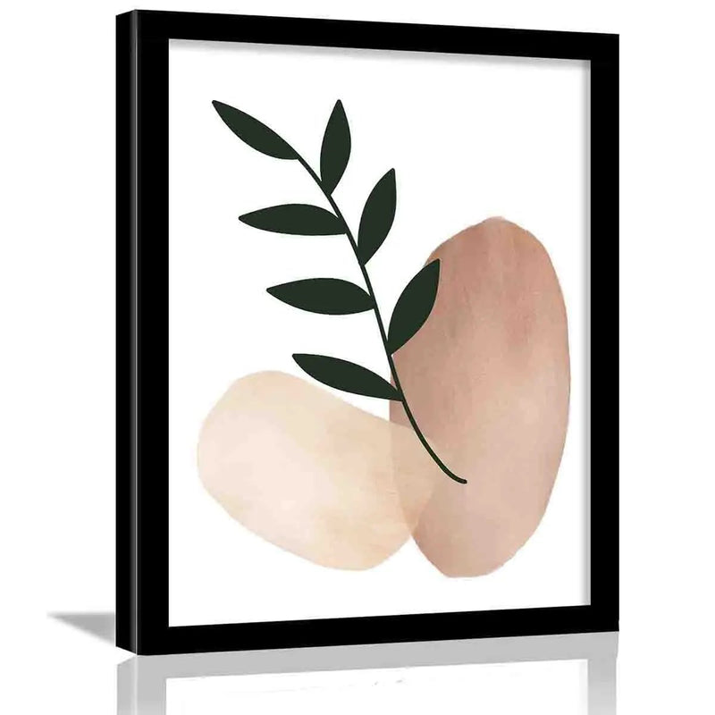 Nature Inspired Leaf Painting for Home and Living Room Wall Decor-Kotart