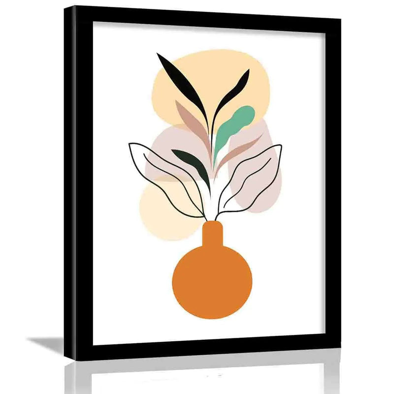 Nature Inspired Modern Art Poster with Frame-Kotart